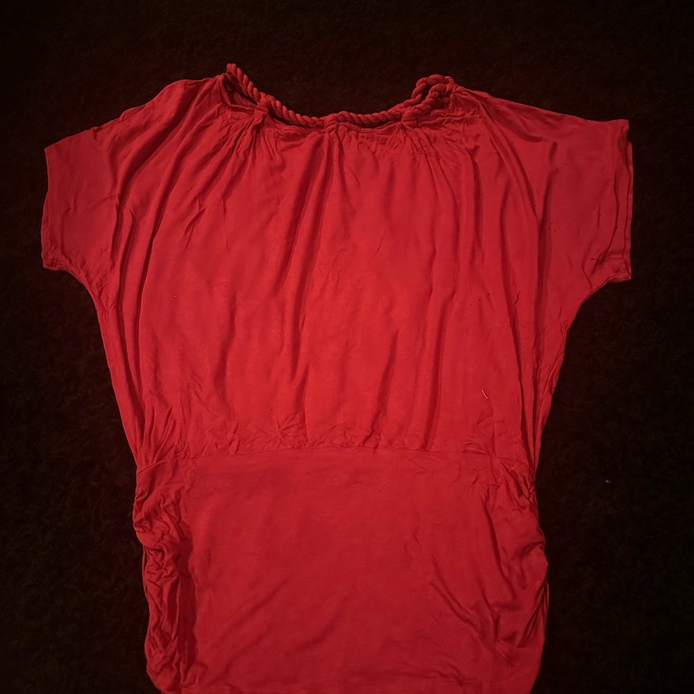Red Women's Top Boston Proper rope neck ADORABLE!!!!